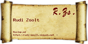 Rudi Zsolt névjegykártya