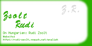 zsolt rudi business card